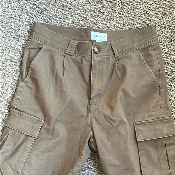 Men's Brown Cargo Pants - Picture 2 of 3